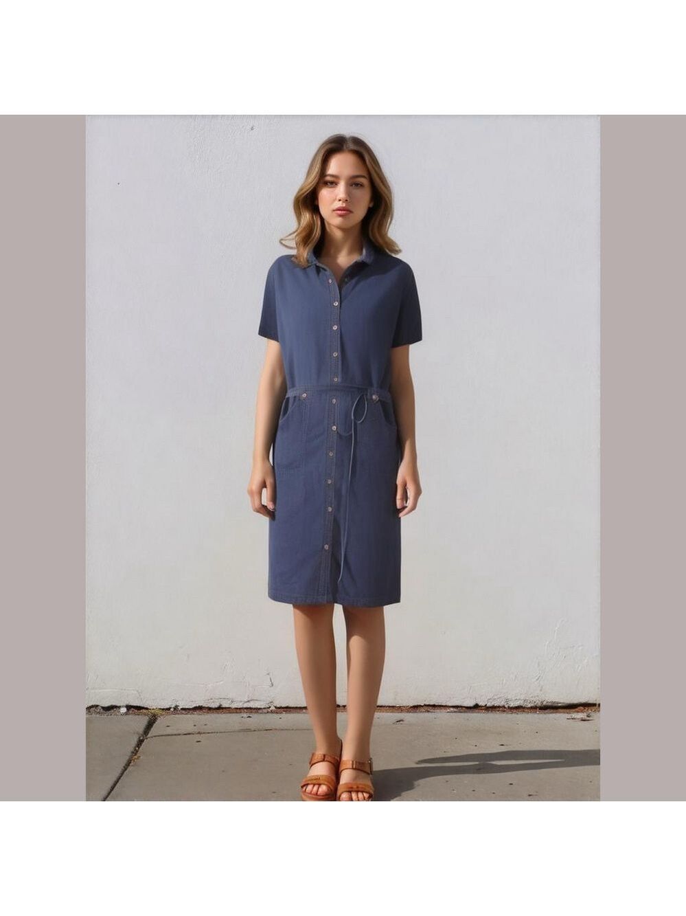 Vintage Denim Dress • Jean Dress • Shirt Dress • teacher cottagecore classic